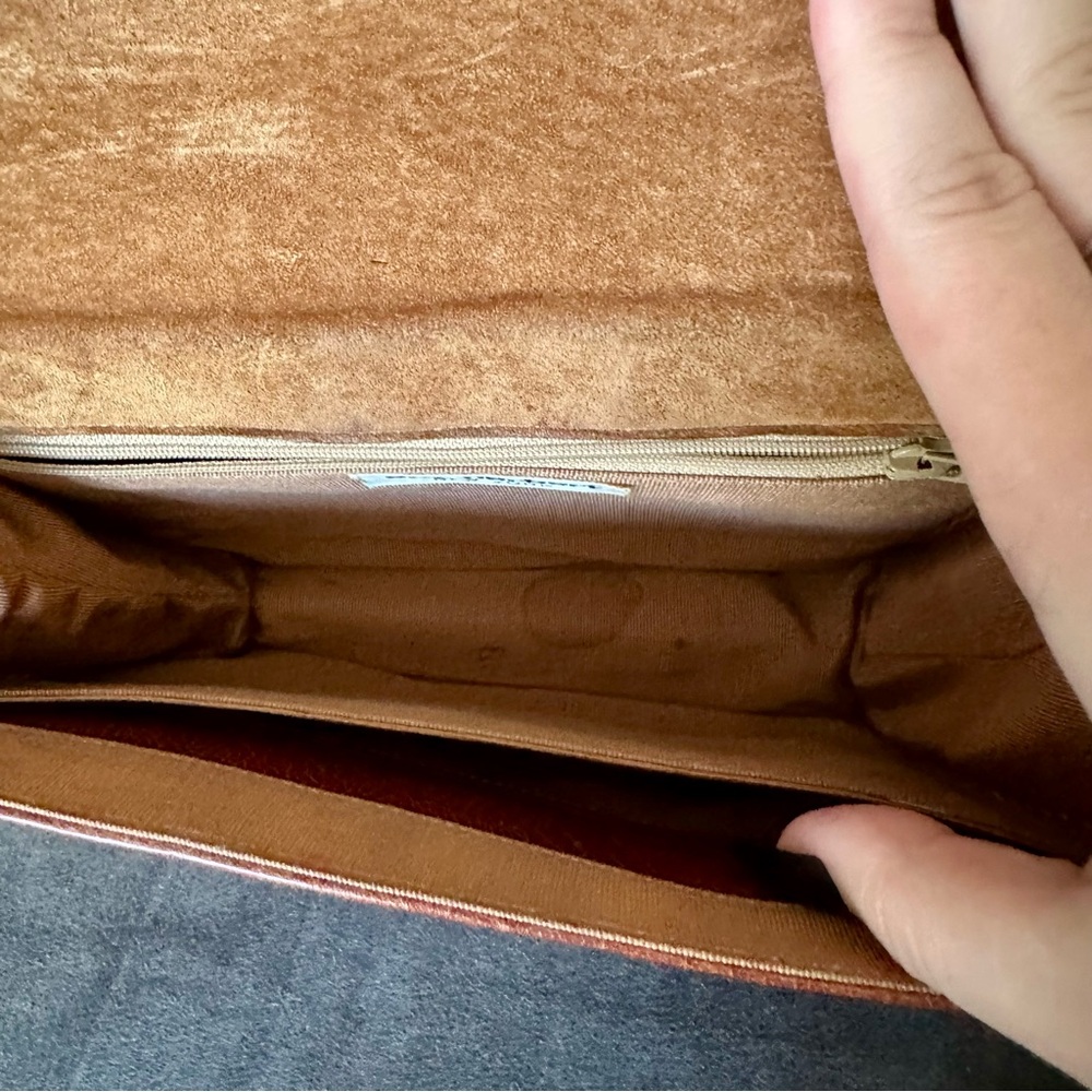 Vintage Jay Herbert New York Honey Brown Leather Bag - Picture 5 of 8